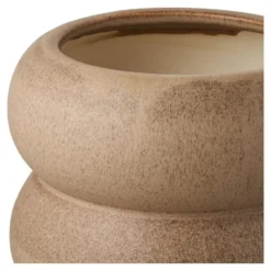 Hioshop Stina bloempot Ø19cm bruin