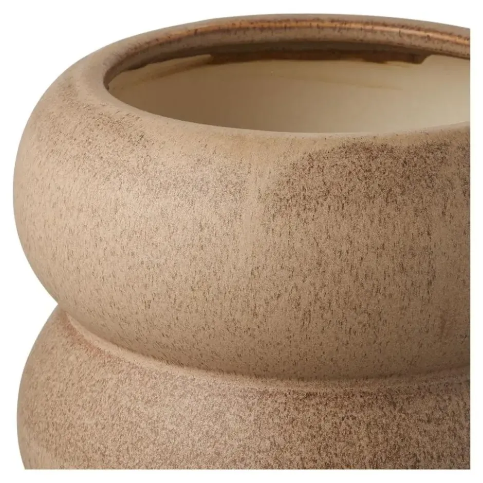Hioshop Stina bloempot Ø19cm bruin