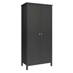 Hioshop Tromsø kledingkast 2 deuren koffiekleur