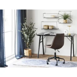 Hioshop Ulmo Wandplank set van 3 zwart