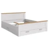 Hioshop Verona bed 180x200cm met opbergruimte Siberische lariks decor- eik
