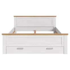 Hioshop Verona bed 180x200cm met opbergruimte Siberische lariks decor- eik