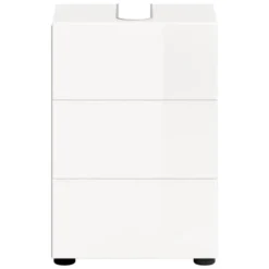 Hioshop Vira wastafel 1 deur wit hoogglans- wit