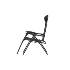Hioshop Vulcano ligstoel zwart