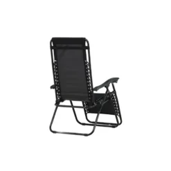 Hioshop Vulcano ligstoel zwart