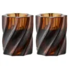 Hioshop Ylva kandelaar set van 2 bruin