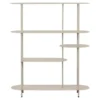 Hioshop Yrsa wandkast 5 planken zandkleur