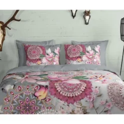 Hip Dekbedovertrek Flanel Mandala's-1-persoons (140 x 200/220 cm)