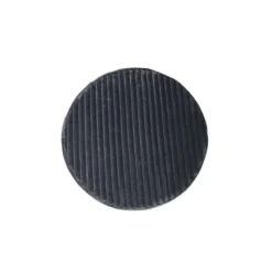 Hocker Rond Antraciet Ribstof - 60x60x32cm - Tilia