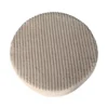 Hocker Rond Beige Ribstof - 80x80x39cm - Tilia