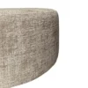 Hocker Rond Beige Stof - 60x60x32cm - Cremona