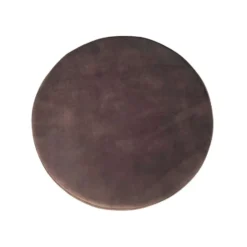 Hocker Rond Bruin Stof - 80x80x39cm - Adore