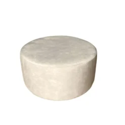 Hocker Rond Crème Stof - 80x80x39cm - Adore