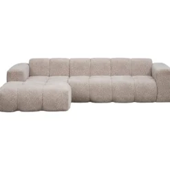 Hoekbank Beau links - panter - beige