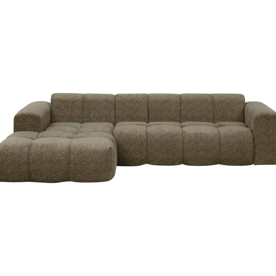 Hoekbank Beau links - Raven - bruin