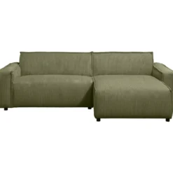 Hoekbank Brooklyn met chaise longue rechts - Soop - groen