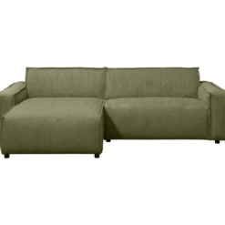 Hoekbank Brooklyn met chaise longue links - Soop - groen