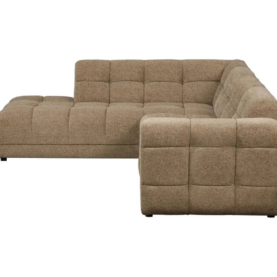 Hoekbank Charlotte met chaise longue links - Raven - taupe