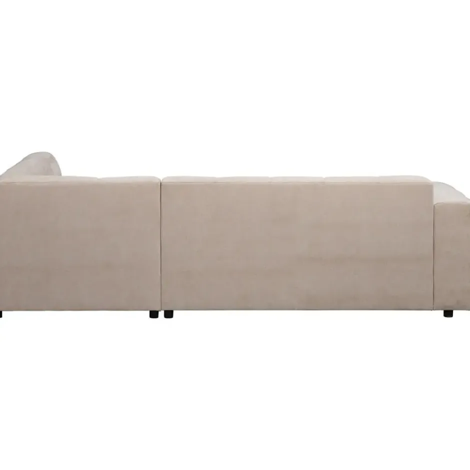 Hoekbank Charlotte met chaise longue rechts - Maloy - beige