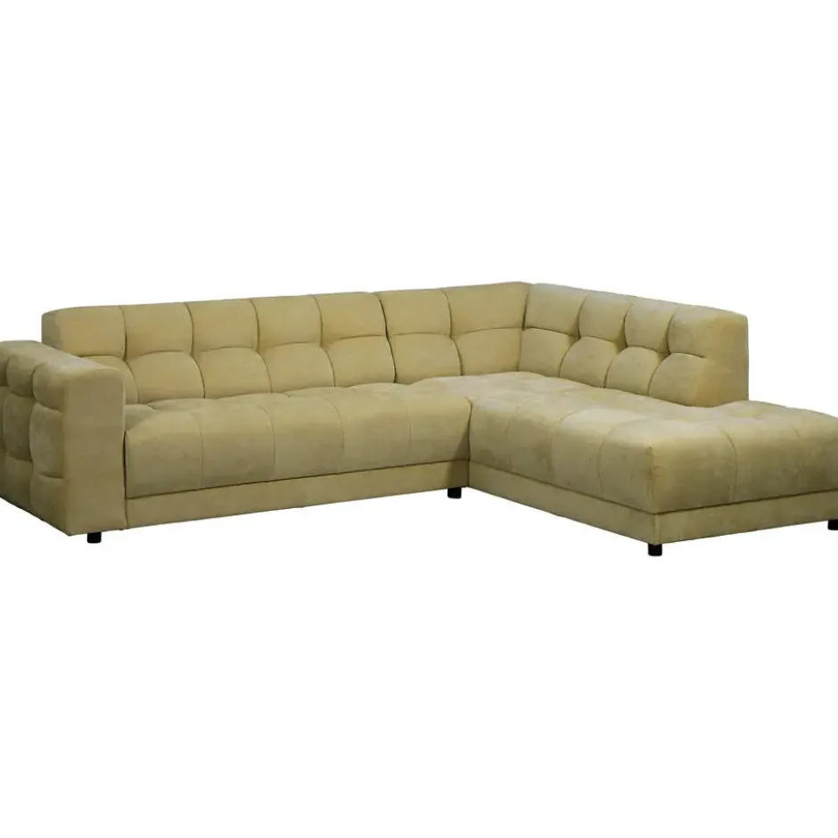 Hoekbank Charlotte met chaise longue rechts - Maloy - groen