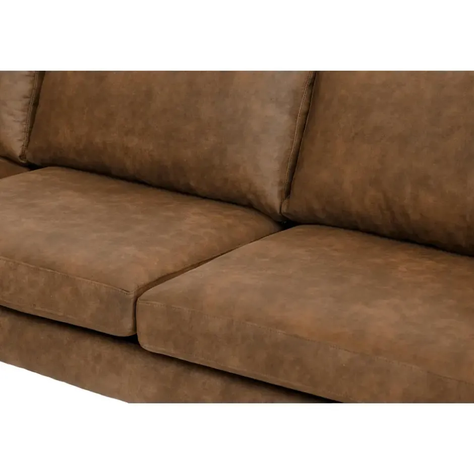 Hoekbank Collin links - cognac