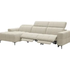 Hoekbank Maeve links - elektrisch verstelbaar - beige