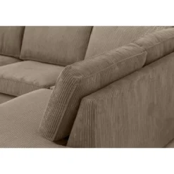 Hoekbank Stuttgart rechts - taupe