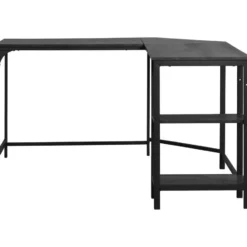 Hoekbureau Berlijn - zwart - 76x138x138cm