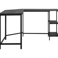Hoekbureau Berlijn - zwart - 76x138x138cm