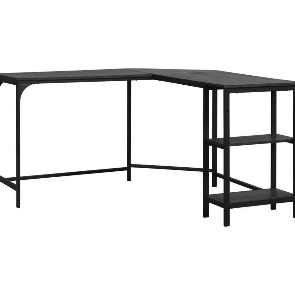 Hoekbureau Berlijn - zwart - 76x138x138cm