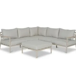 Hoek loungeset Aluminium Zand/Beige Lifestyle Garden Furniture Verano