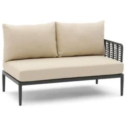 Hoek loungeset 5 personen Aluminium/wicker Grijs Coco Ibiza