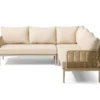 Hoek loungeset 5 personen Wicker/Aluminium/Aluminium/wicker Taupe Coco Ibiza