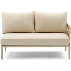 Hoek loungeset 5 personen Wicker/Aluminium/Aluminium/wicker Taupe Coco Ibiza