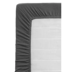Hoeslaken Jersey - antraciet - 160x200 cm