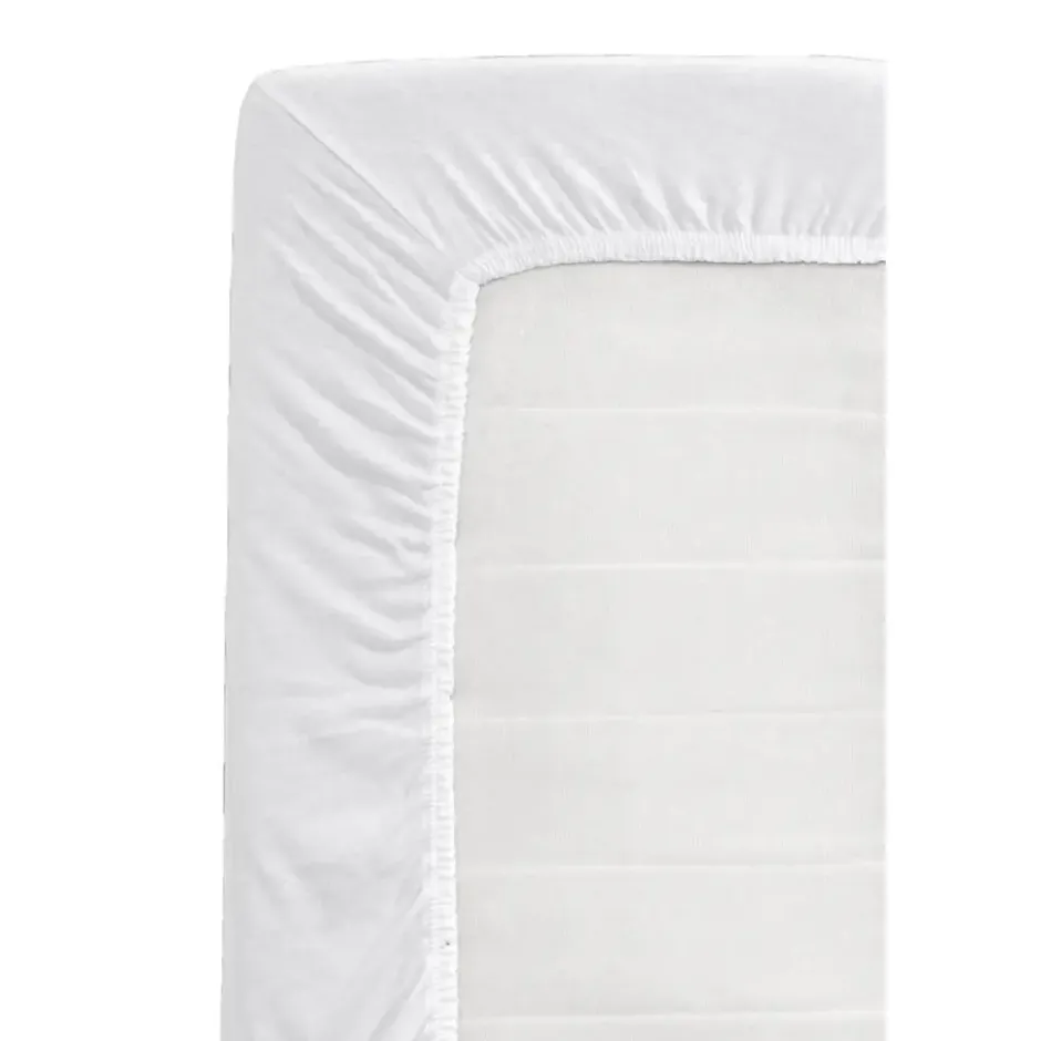 Hoeslaken Jersey - wit - 140x200 cm