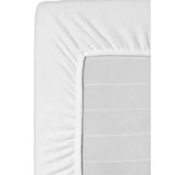 Hoeslaken Molton katoen - wit - 120x200 cm
