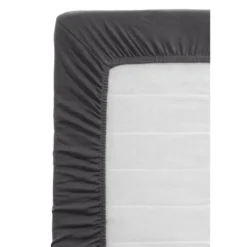 Hoeslaken Recycled polyester - antraciet - 140x200 cm