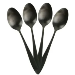 Home Deco Factory Bestekset - 16 delig - zwart - RVS - 4 personen