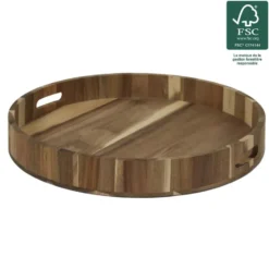 Home Deco Factory dienblad van Acacia - 40 x 5 cm - bruin
