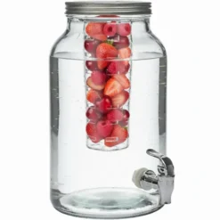 Home Deco Factory Drankdispenser met kraantje - 5.5L - glas