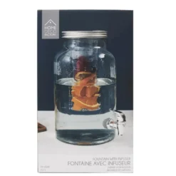 Home Deco Factory Drankdispenser met kraantje - 5.5L - glas