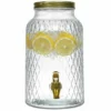 Home Deco Factory Drankdispenser met kraantje - 6L - glas