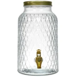 Home Deco Factory Drankdispenser met kraantje - 6L - glas