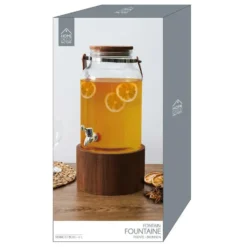 Home Deco Factory Drankdispenser met kraantje - 6L - glas