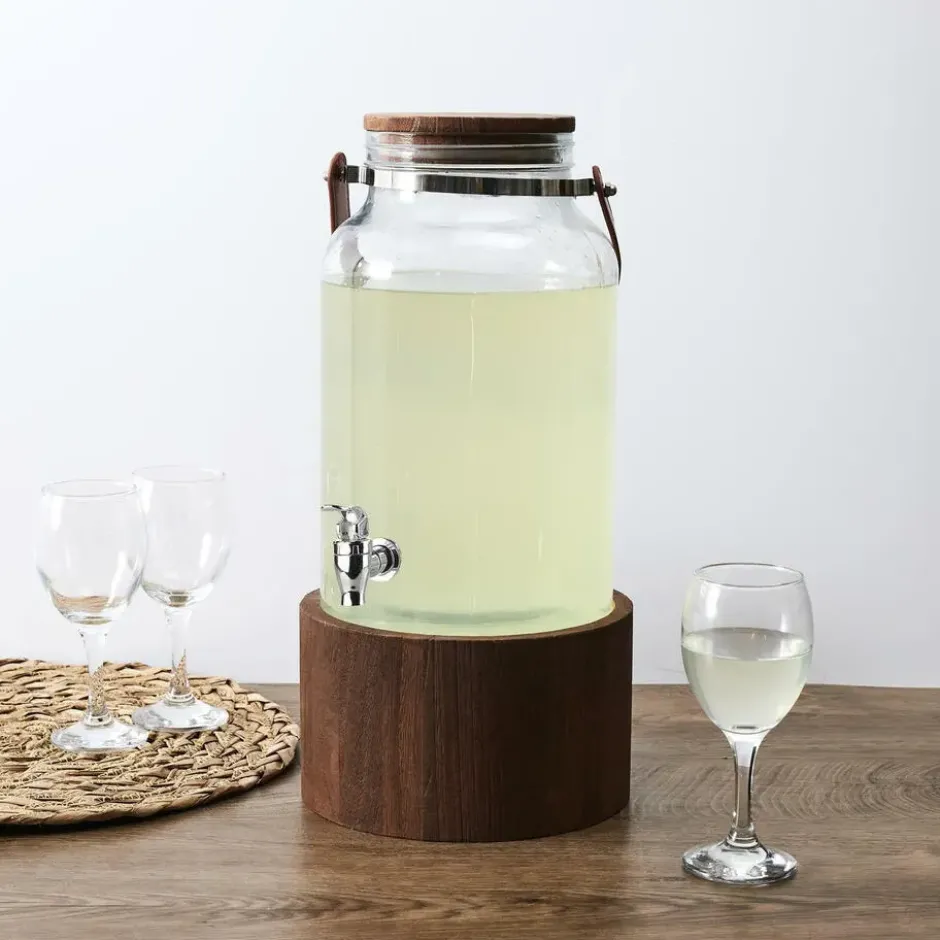 Home Deco Factory Drankdispenser met kraantje - 6L - glas