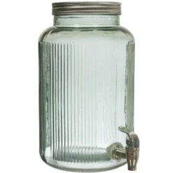 Home Deco Factory Drankdispenser met kraantje - 5L - glas