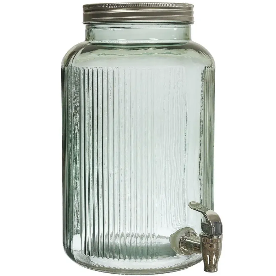 Home Deco Factory Drankdispenser met kraantje - 5L - glas