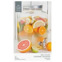 Home Deco Factory Drankdispenser met kraantje - 8.0L - glas