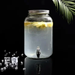Home Deco Factory Drankdispenser met kraantje - 8.0L - glas